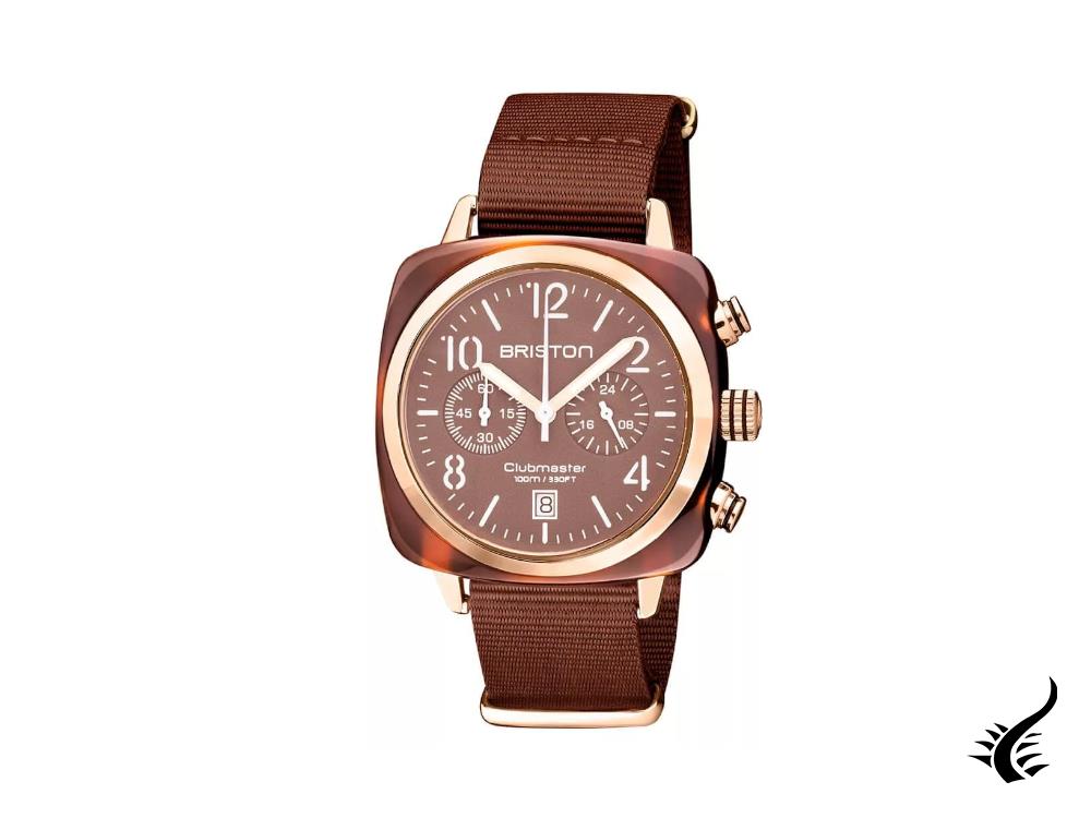 Briston Clubmaster Classic Terracotta Quartz Watch, 40 mm, 20140.PRAT.37.NTCH