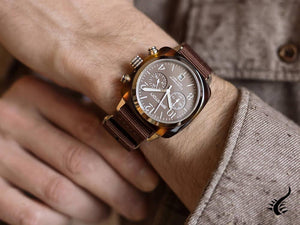 Montre à quartz Briston Clubmaster Classic Terracotta, 40 mm, 20140.SA.T.37.NTCH