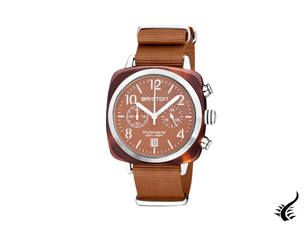 Briston Clubmaster Classic Terracotta Quartz Watch, 40 mm, 20140.SA.T.38.NTC