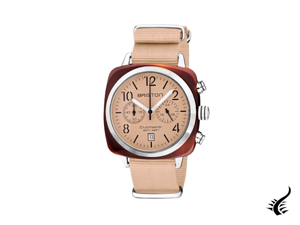 Briston Clubmaster Classic Terracotta Watch, Acetate, 40 mm, 20140.SA.T.36.NTN