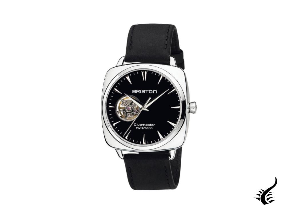 Montre automatique Briston Clubmaster Iconic, noire, 40 mm, 18740.PS.I.1.LVCH