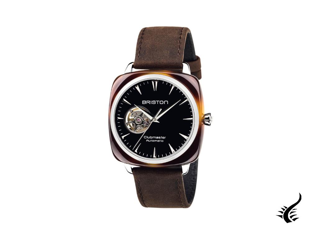 Briston Clubmaster Iconic Automatic Watch, Black, 40 mm, 18740.SA.TI.1.LVC