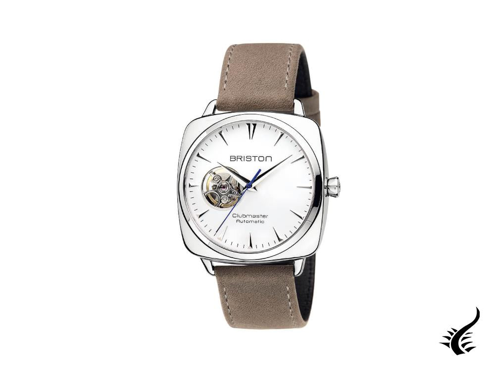 Briston Clubmaster Iconic Automatic Watch, White, 40 mm, 18740.PS.I.2.LVT