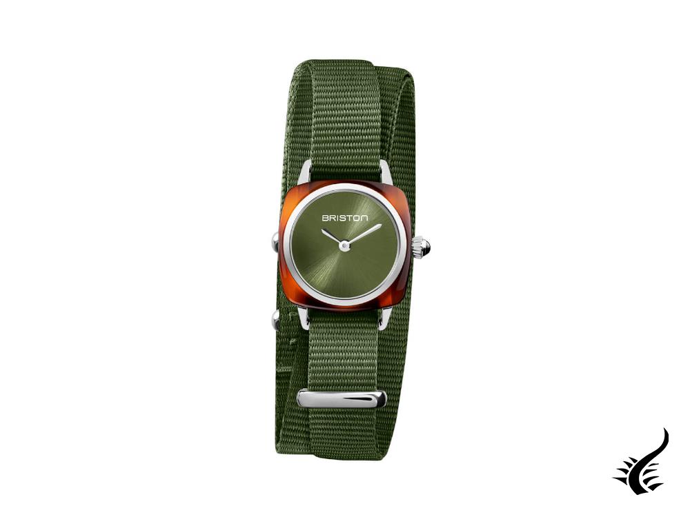 Briston Clubmaster Lady Quartz Watch, Acetate, Green, 24 mm, 21924.SA.T.26.NOL