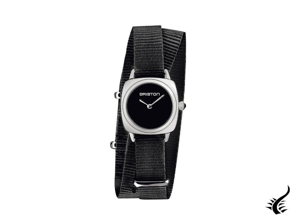 Montre à quartz Briston Clubmaster pour femme, noire, 24 mm, 19924.SM1.NB