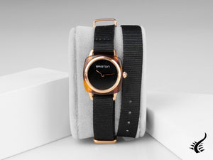 Montre à quartz Briston Clubmaster Lady, cellulose, noire, 24 mm, 19924.PRA.T.1.NB