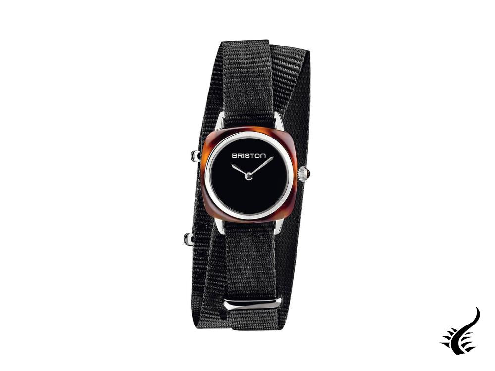 Briston Clubmaster Lady Quartz Watch, Cellulose, Black, 24mm, 19924.SA.T.1.NB