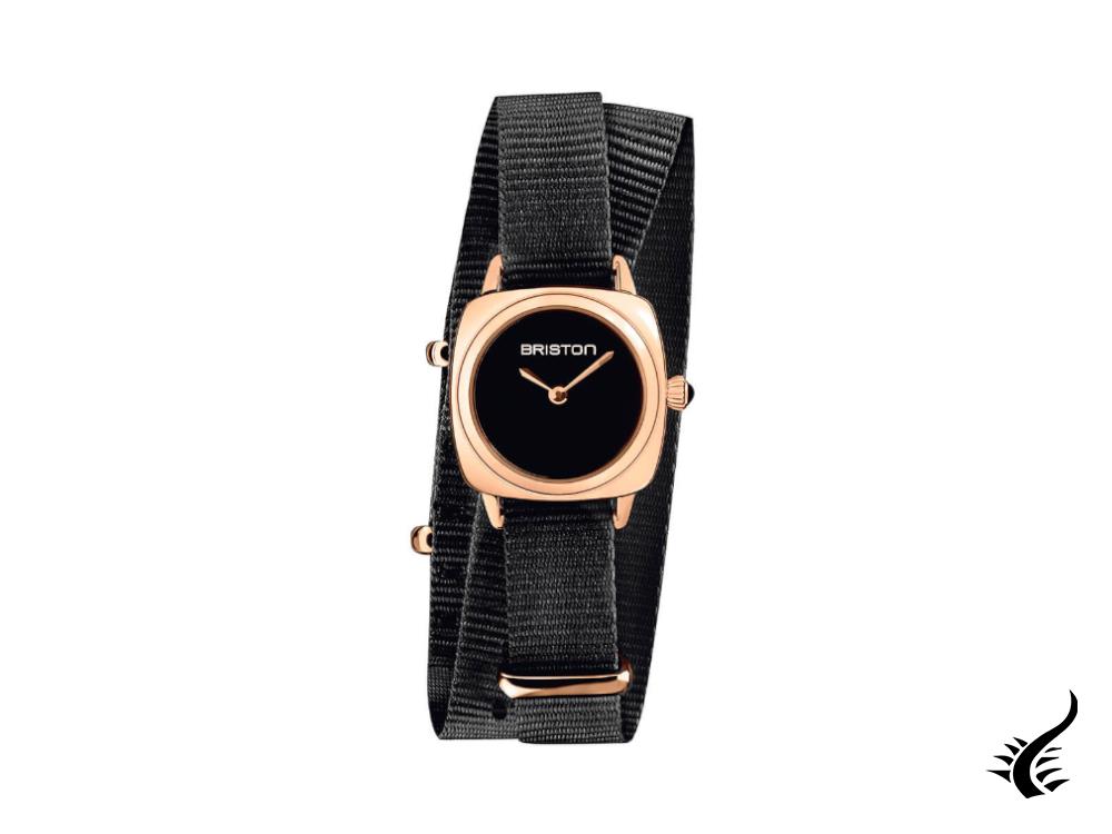 Montre à quartz Briston Clubmaster Lady, PVD, noire, 24 mm, 19924.SPRG.M.1.NB