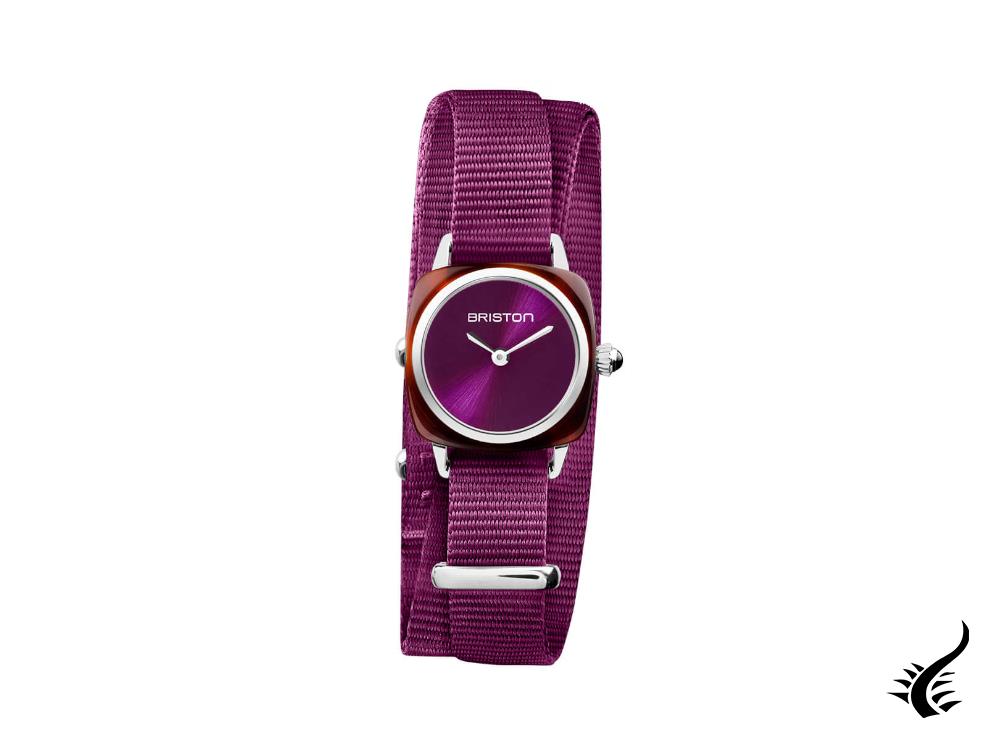 Montre à quartz Briston Clubmaster Lady, violette, 24 mm, 21924.SA.T.32.NC