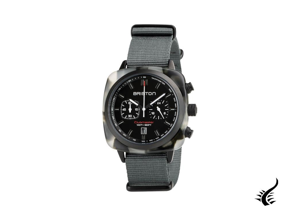 Briston Clubmaster Sport Quartz Watch, Black, 42 mm, 18142.PBAM.GTS.3.NG