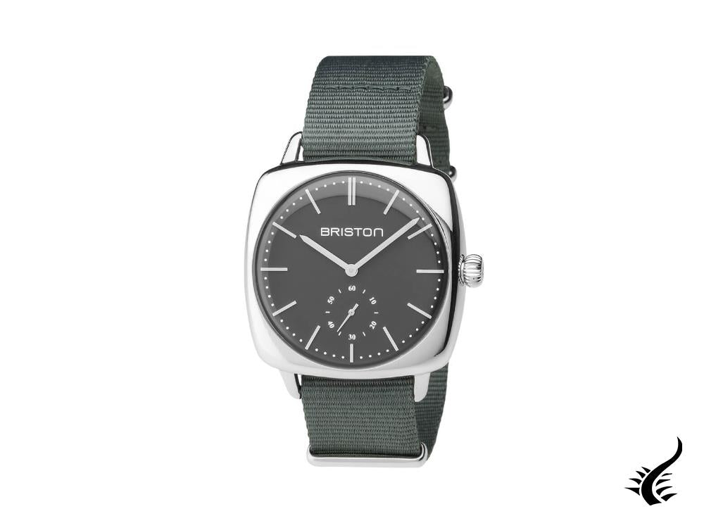 Briston Clubmaster Vintage Quartz Watch, Grey, 40 mm, 17440.PS.V.17.NG