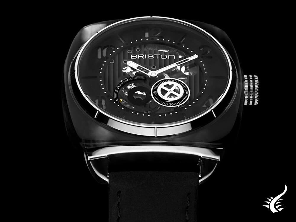 Briston Streamliner Skeleton Automatic Watch, Black, 42 mm, 201042.S.SK.1.CH