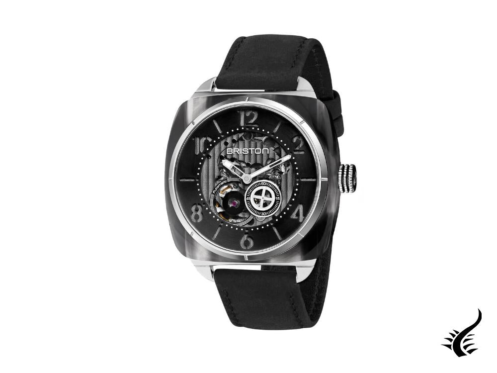 Briston Streamliner Skeleton Automatic Watch, Black, 42 mm, 201042.SA.G.1.CH