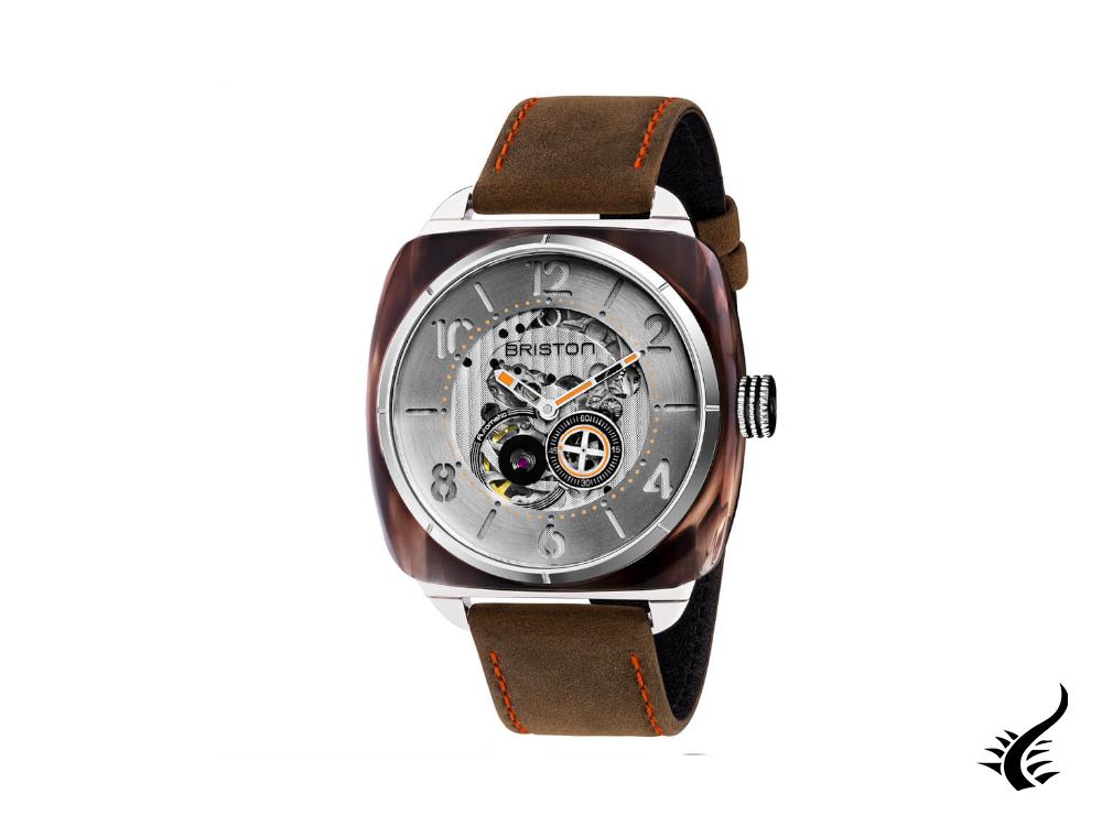 Briston Streamliner Skeleton Automatic Watch, Brown, 42 mm, 201042.SA.BR.2.BR