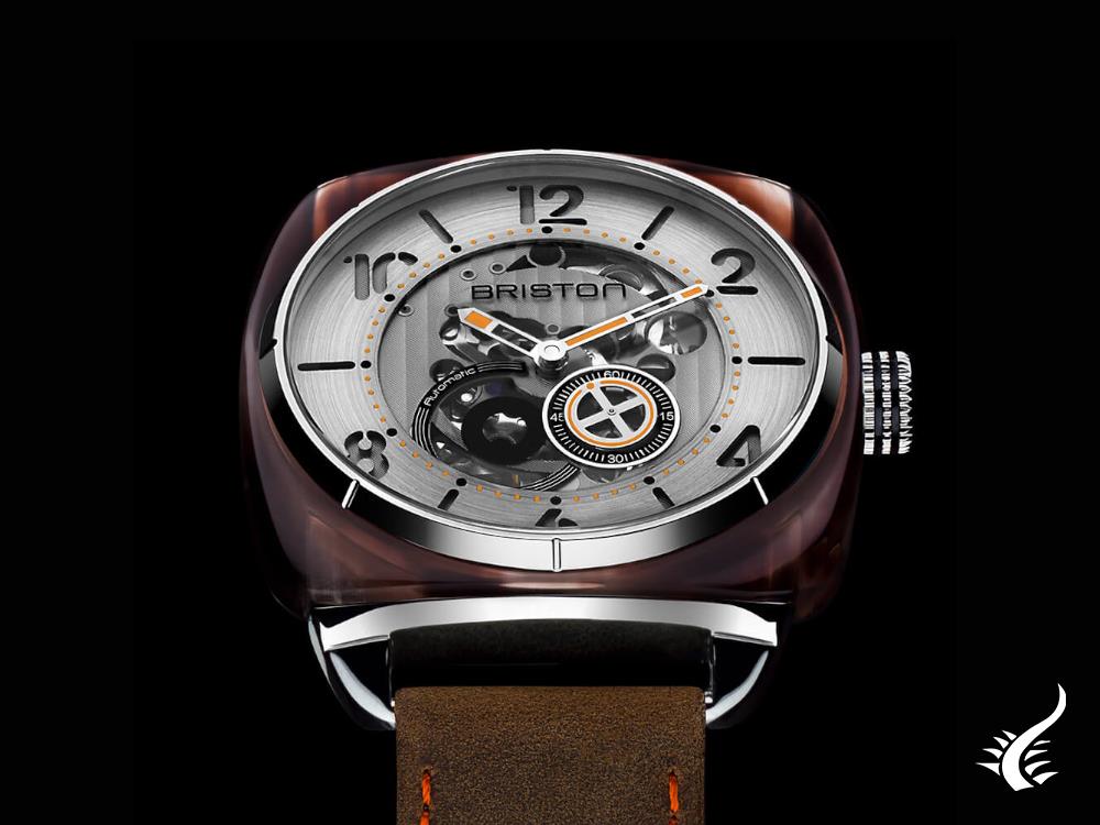 Briston Streamliner Skeleton Automatic Watch, Brown, 42 mm, 201042.SA.BR.2.BR