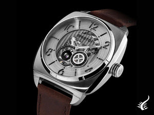 Briston Streamliner Skeleton Automatic Watch, Grey, 42 mm, 201042.S.SK.2.C