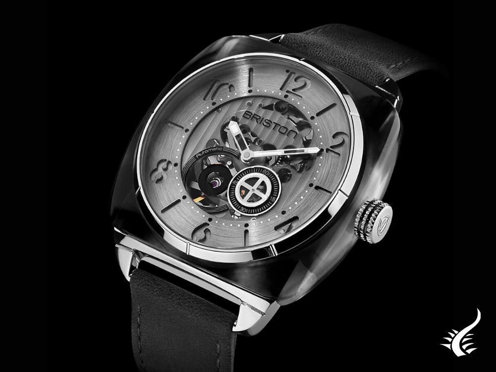 Briston Streamliner Skeleton Automatic Watch, Grey, 42 mm, 201042.SA.G.2.B