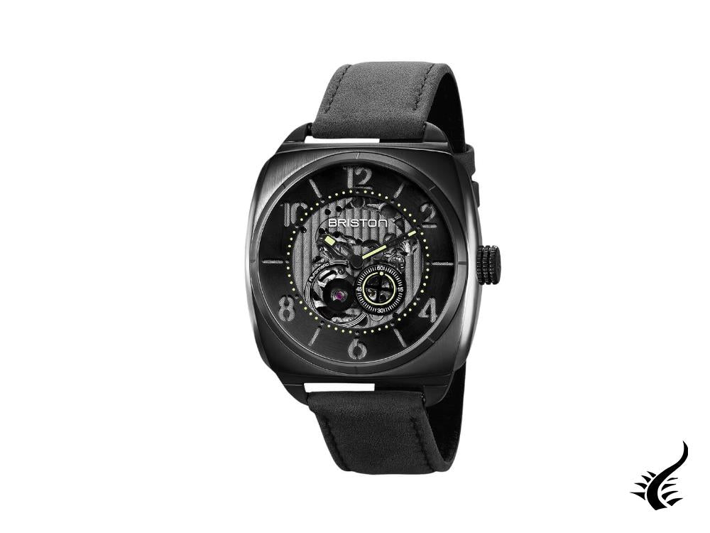 Briston Streamliner Skeleton Automatic Watch, PVD, Black, 211042.SPB.SK.1.CH