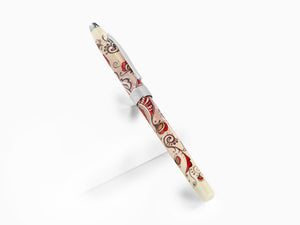 Cross Botanica Red Hummingbird Vine Rollerball pen, Lacquer, Chrome, AT0645-3