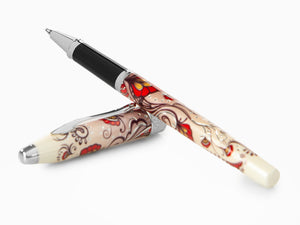 Stylo roller Cross Botanica Red Hummingbird Vine, laque, chrome, AT0645-3