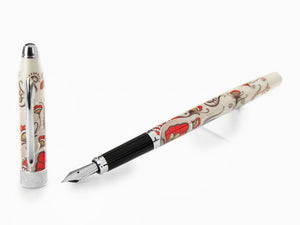 Cross Botanica Red Hummingbird Vine Fountain Pen, Lacquer, AT0646-3