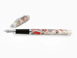 Cross Botanica Red Hummingbird Vine Fountain Pen, Lacquer, AT0646-3