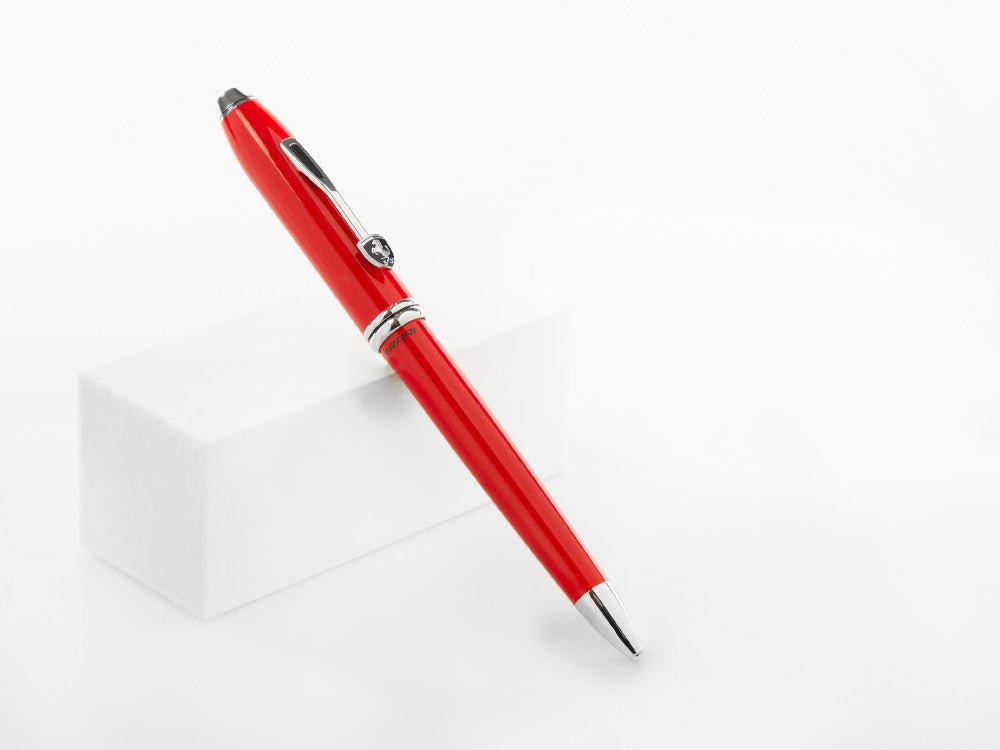 Stylo à bille Cross Ferrari Townsend, laque, rouge, rhodium, FR0042-57