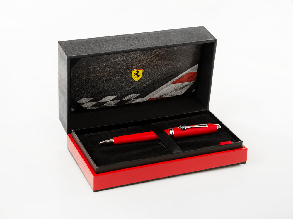 Cross Ferrari Townsend Ballpoint Pen, Lacquer, Red, Rhodium, FR0042-57