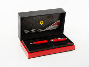 Cross Ferrari Townsend Ballpoint Pen, Lacquer, Red, Rhodium, FR0042-57