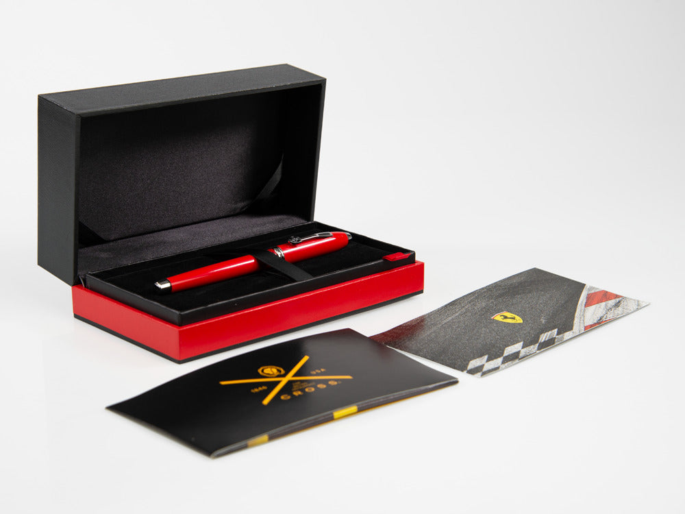 Stylo roller Cross Ferrari Townsend, laque, rouge, rhodium, FR0045-57