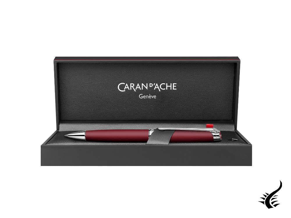 Caran d'Ache Léman Ballpoint pen, Brass, Burgundy, 4789.085