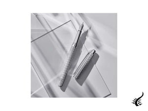 Caran d'Ache Léman Slim Lights Fountain Pen, Rhodium, Silver, 4791.386