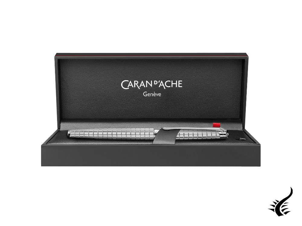 Stylo plume Caran d'Ache Léman Slim Lights, rhodié, argent, 4791.386