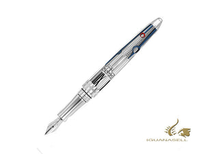 Caran d´Ache Timekeeper Fountain Pen, Silver, Limited Edition, 1621.481