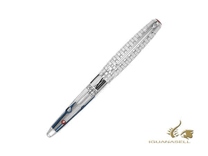 Caran d´Ache Timekeeper Fountain Pen, Silver, Limited Edition, 1621.481