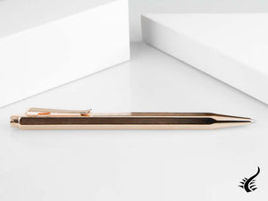 Caran d´Ache Ecridor Chevron Ballpoint pen, Brass, Rose Gold, 898.207