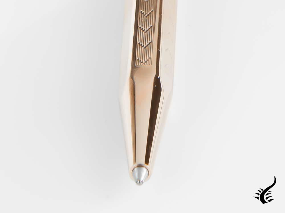 Caran d´Ache Ecridor Chevron Ballpoint pen, Brass, Rose Gold, 898.207