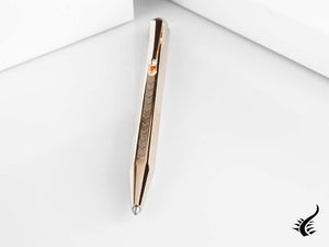 Caran d´Ache Ecridor Chevron Ballpoint pen, Brass, Rose Gold, 898.207