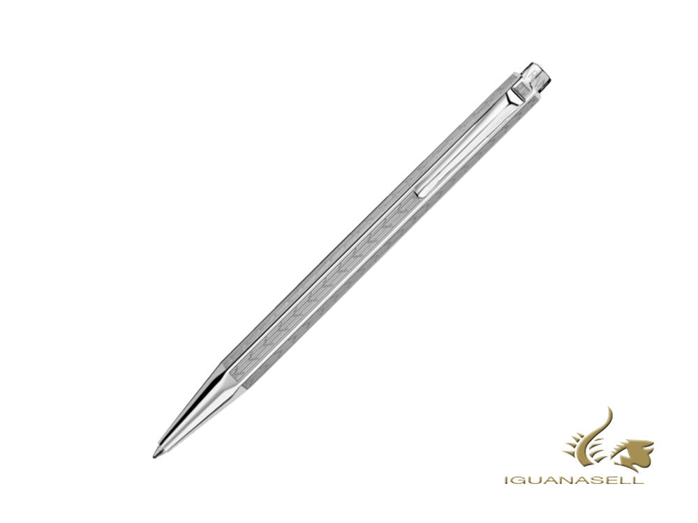 Caran d´Ache Ecridor Chevron Ballpoint pen, Palladium, Silver, 890.286