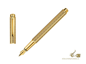 Caran d´Ache Ecridor Chevron Fountain Pen, PVD Gold, Gold, 958.208