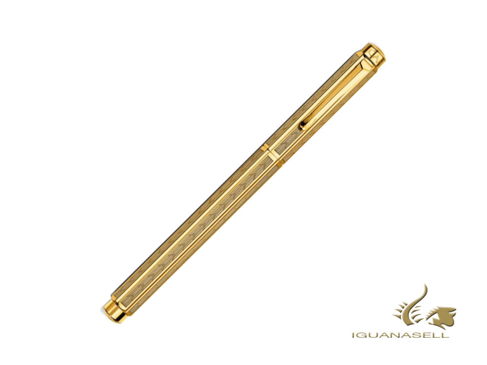 Caran d´Ache Ecridor Chevron Fountain Pen, PVD Gold, Gold, 958.208