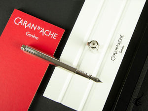 Caran d´Ache Ecridor Chevron Fountain Pen, Palladium, Silver, 958.286