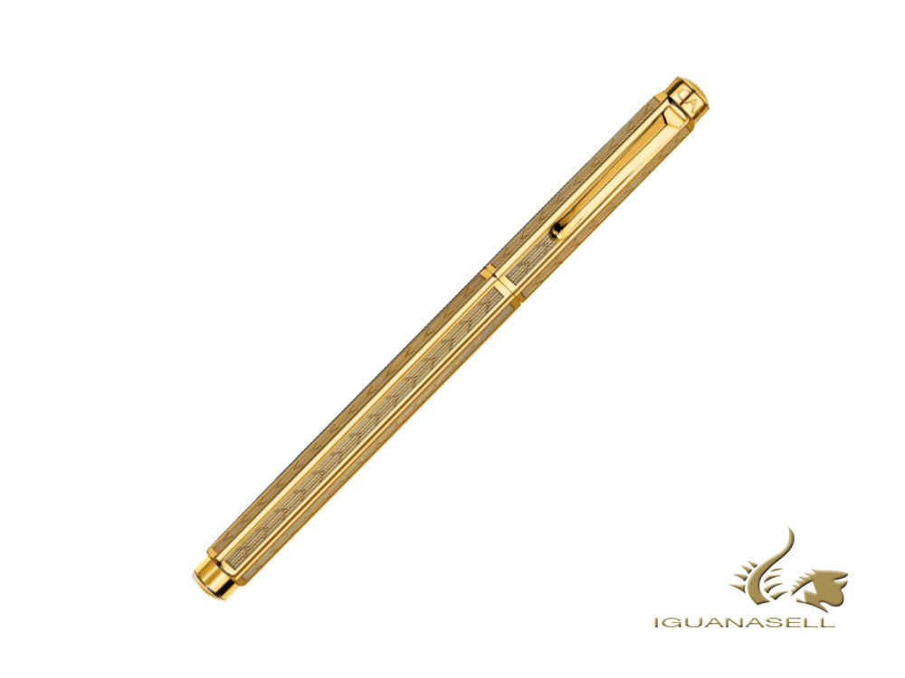 Caran d´Ache Ecridor Chevron Rollerball pen, PVD Gold, Gold, 838.208