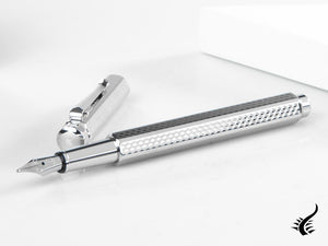 Caran d´Ache Ecridor Cubrik Fountain Pen, Palladium, Silver, 958.377