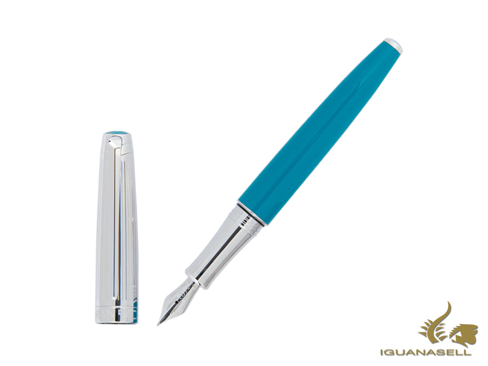 Caran d´Ache Léman Bicolor Turquoise Fountain Pen, Lacquer, 4799.171