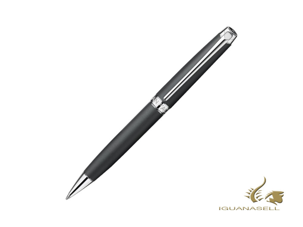 Caran d´Ache Léman Black Matt Rollerball pen, Matt Lacque, Rhodium, C4779.496