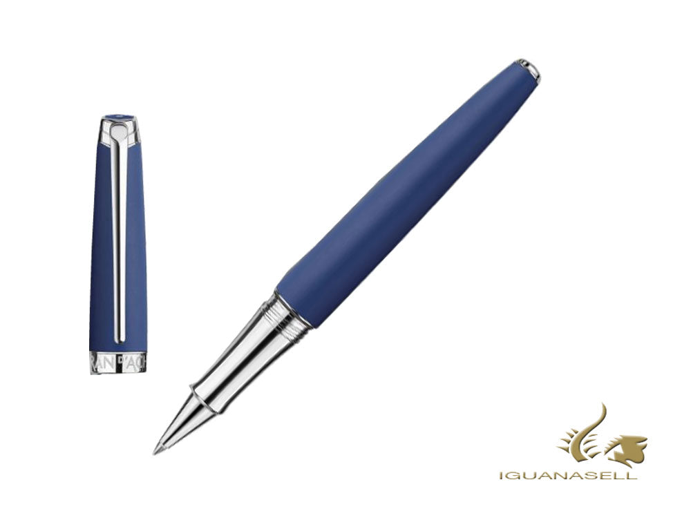 Caran d'Ache Léman Blue Night Matt Rollerball pen, Matt Lacque, Blue, 4779.449