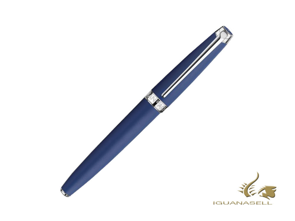 Caran d'Ache Léman Blue Night Matt Rollerball pen, Matt Lacque, Blue, 4779.449