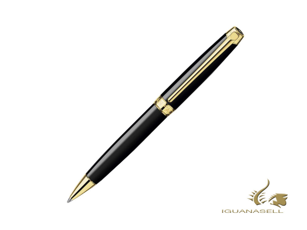 Stylo bille Caran d´Ache Léman Ebony Black, Laque, Noir, 4789.282