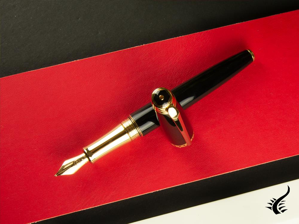 Caran d´Ache Léman Ebony Black Fountain Pen, Lacquer, 4799.282